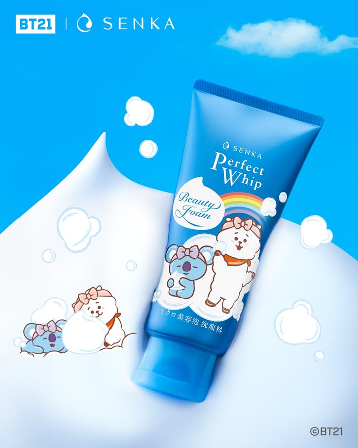 Senka Perfect Whip cleansing Foam-BT21 Limited edition