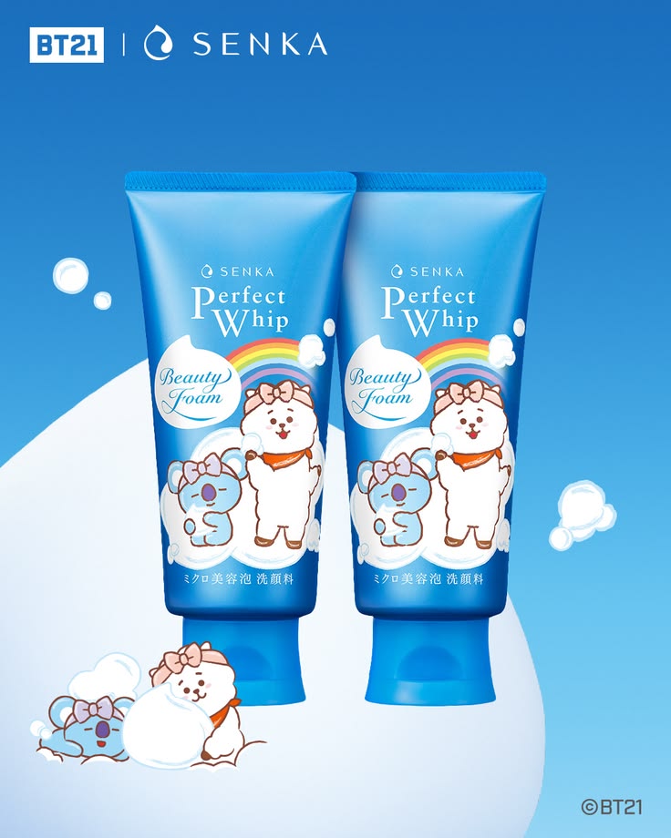 Senka Perfect Whip cleansing Foam-BT21 Limited edition