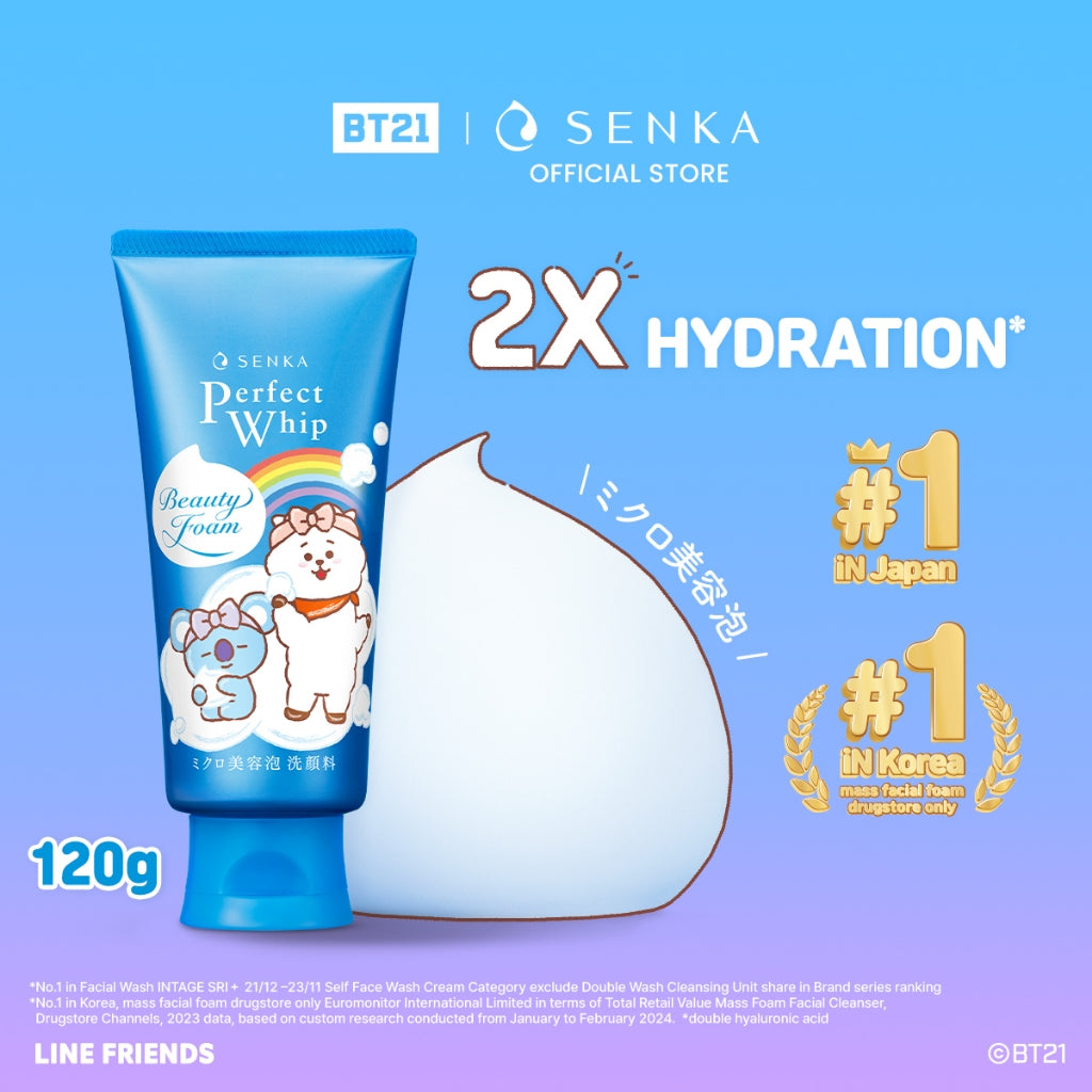 Senka Perfect Whip cleansing Foam-BT21 Limited edition